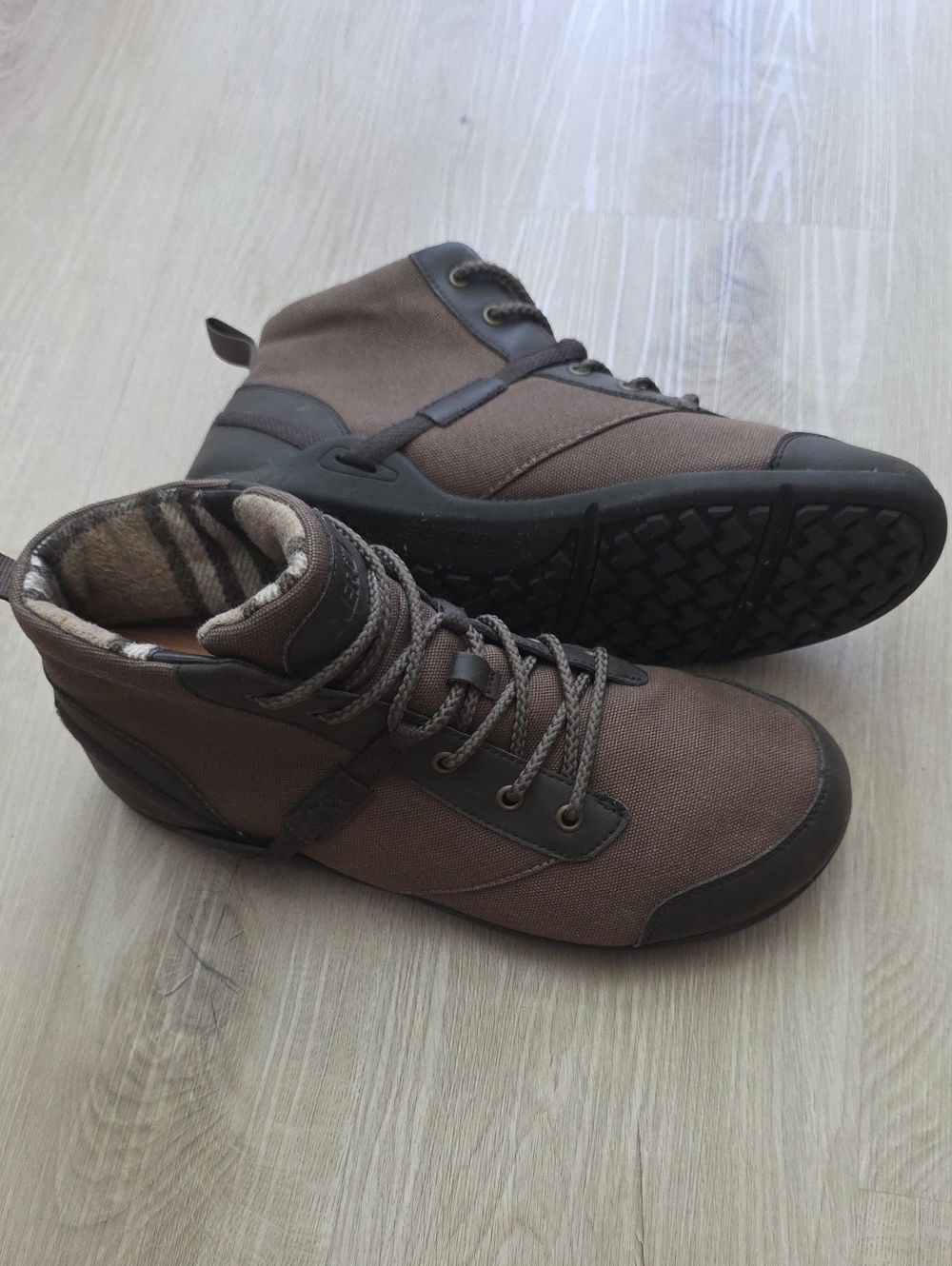 Xero Shoes Denver Men's Minimalist Barefoot Boots Brown Canvas